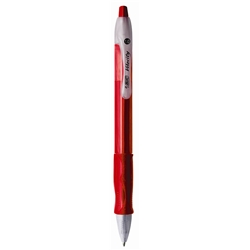 Velocity Retractable Ball Pen Red [Pack 12]